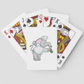 Elephant as Chef with Salt shaker Pokerkaarten (Achterkant)