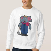 Elephant as Farmer with Shovel Trui (Voorkant)