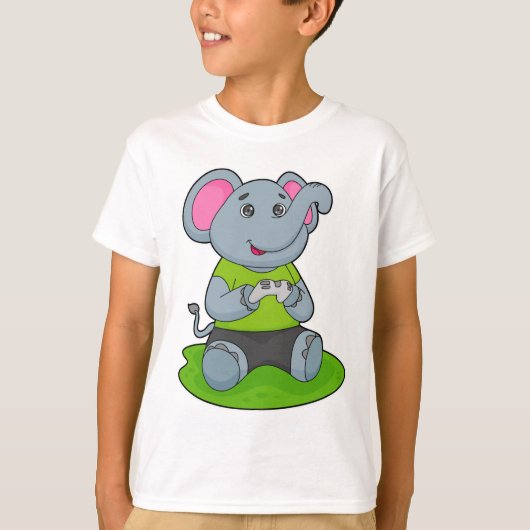 Elephant as Gamer T-shirt (Voorkant)