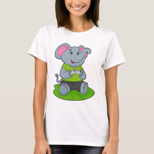 Elephant as Gamer T-shirt
