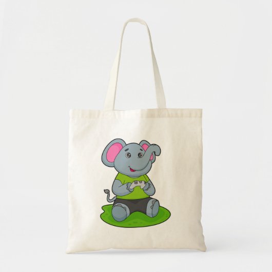 Elephant as Gamer Tote Bag (Voorkant)
