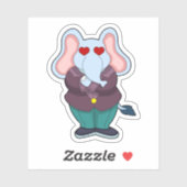 Elephant as Groom with Suit.PNG Sticker (Vel)