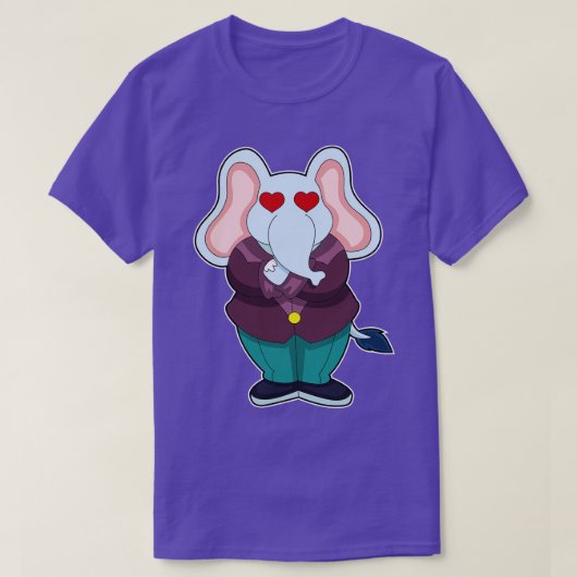 Elephant as Groom with Suit T-shirt (Design voorkant)