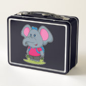 Elephant as Hiker with Backpack (Achterkant)