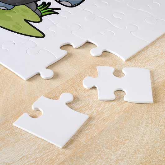 Elephant as Hiker with Backpack Legpuzzel (Zijkant)