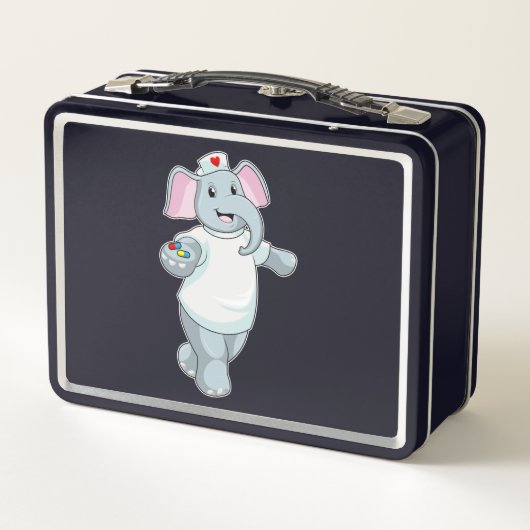 Elephant as Nurse with Medicine (Achterkant)