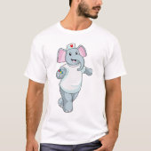 Elephant as Nurse with Medicine T-shirt (Voorkant)