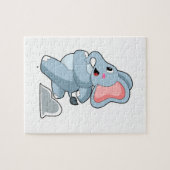 Elephant as Runner Legpuzzel (Horizontaal)