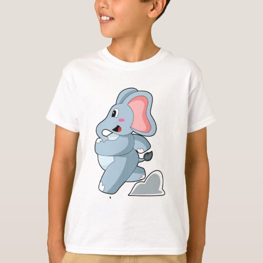 Elephant as Runner T-shirt (Voorkant)
