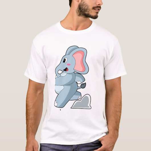 Elephant as Runner T-shirt (Voorkant)