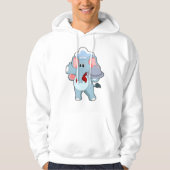 Elephant as Waiter with Platter Hoodie (Voorkant)