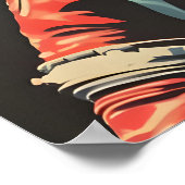 Elephant Astronaut Poster, Elephant Retro Print (Hoek)