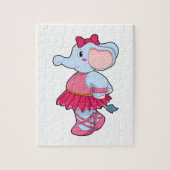 Elephant at Ballet with Skirt Legpuzzel (Verticaal)