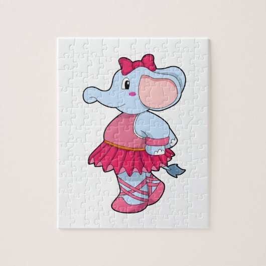 Elephant at Ballet with Skirt Legpuzzel (Verticaal)
