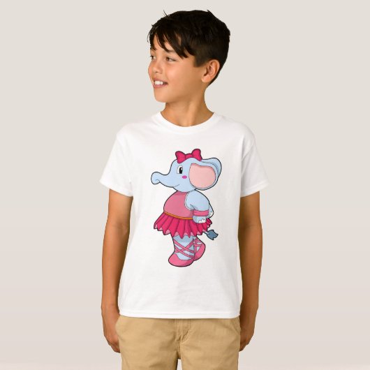 Elephant at Ballet with Skirt T-shirt (Voorkant volledig)