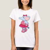 Elephant at Ballet with Skirt T-shirt (Voorkant)