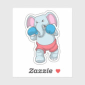 Elephant at Boxing with Boxing gloves Sticker (Vel)