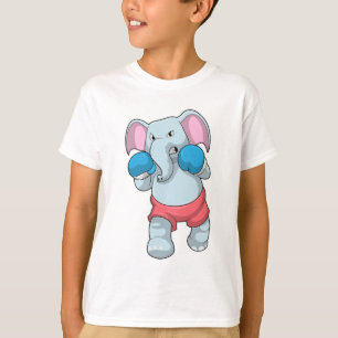 Elephant at Boxing with Boxing gloves T-shirt