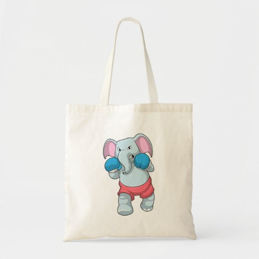 Elephant at Boxing with Boxing gloves Tote Bag (Voorkant)