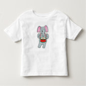 Elephant at Music with Drum Kinder Shirts (Voorkant)