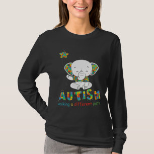 Elephant Autism die een ander pad uitstippelen T-shirt