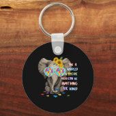 Elephant Autisme is wel een soort autisme-bewustwo Sleutelhanger (Voorkant)