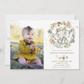 Elephant Autumn Herfst Genderneutrale Verjaardagsf Kaart (Voorkant)