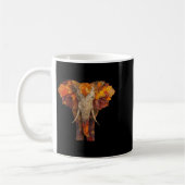 Elephant Autumn verlaat de Herfst van Artistic Ani Koffiemok (Links)