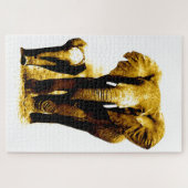 Elephant & Baby - Animals Art Legpuzzel (Horizontaal)