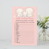 Elephant Baby Animals Name Game (Staand voorkant)