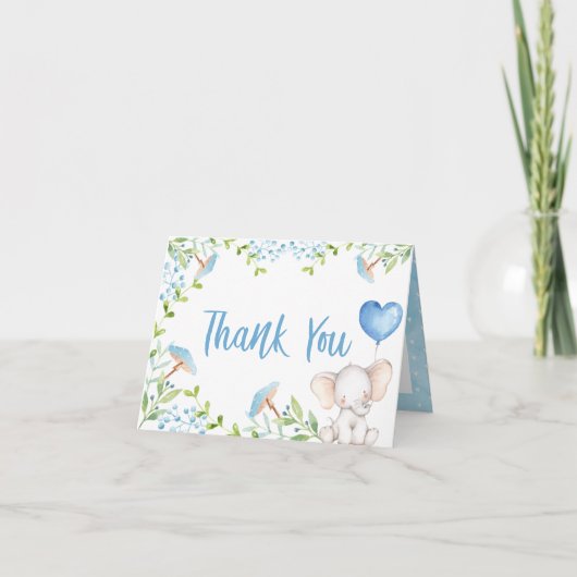 Elephant Baby bedankkaart (Voorkant)