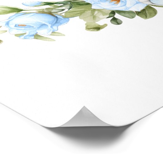 Elephant Baby Boy Douche Raad eens hoeveel pinda's Poster (Hoek)