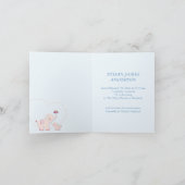 Elephant Baby Boy Fotogeboorteaankondiging Aankondiging (Binnen)