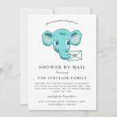 Elephant Baby Boy Shoby Mail Kaart (Voorkant)