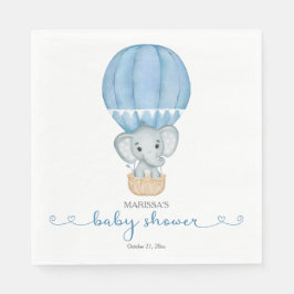 Elephant Baby Boy Shower Servet