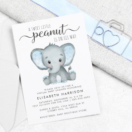 Elephant Baby Boy Virtual Shower - Begrotingsuitno