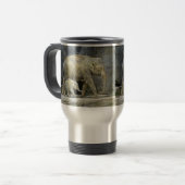 Elephant Baby Calf & Ma Reisbeker (Voorkant links)
