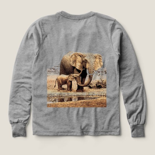 Elephant & Baby Elephant (Achterkant)