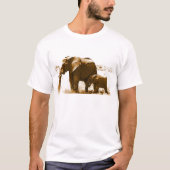 Elephant & Baby Elephant T-shirt (Voorkant)