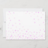 Elephant Baby Girl Blush Roze Confetti Oerwoud Cut Kaart (Achterkant)