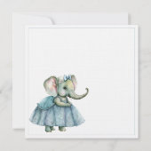 Elephant Baby Girl Shower (Achterkant)