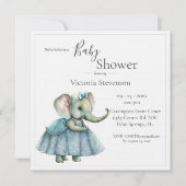 Elephant Baby Girl Shower (Voorkant)