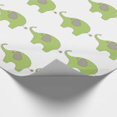 Elephant Baby glanzend opvulpapier, 2' x 6' rollen Cadeaupapier (Hoek)