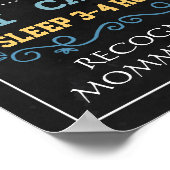 Elephant Baby Maandelijks bord poster (Hoek)