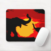 Elephant, Baby olifant & zonnebank Muismat (Met muis)