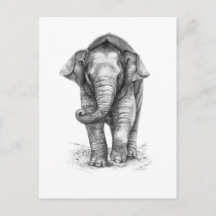 Elephant-Baby-ontwerp door Schukina G046 Briefkaart