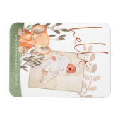 Elephant Baby Photo Keepomwille Birth Announance Magneet (Horizontaal)