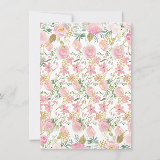 Elephant Baby shower Bedankt voor je kaarten (Achterkant)