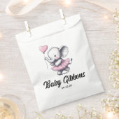 Elephant Baby shower Bedankzakje (Geknipt)