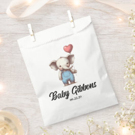 Elephant Baby shower Bedankzakje